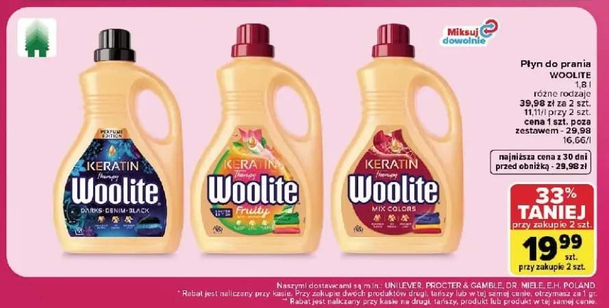 Płyn do prania Woolite Keratin Therapy Mix Colors +2 warianty