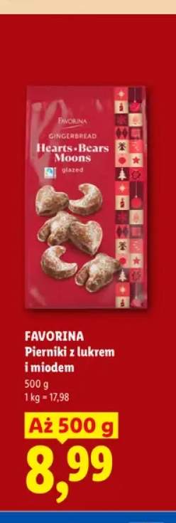 Pierniki z lukrem i miodem Favorina
