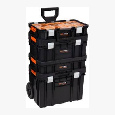 Modularny zestaw skrzyń narzędziowych na kołach 39 x 53.5 x 82 cm Dexter PRO