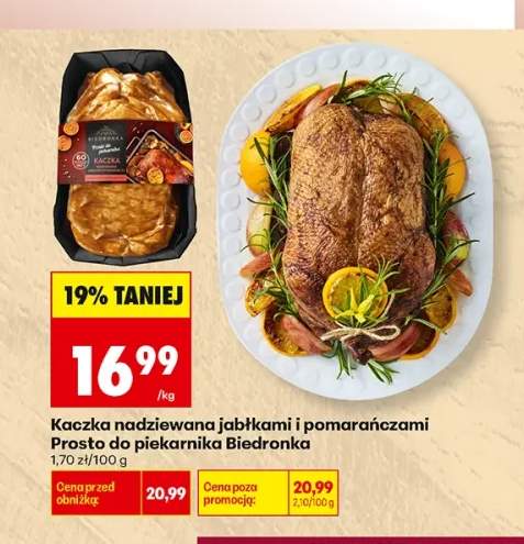 Kaczka nadziewana jabłkami i pomarańczami Prosto do piekarnika Biedronka