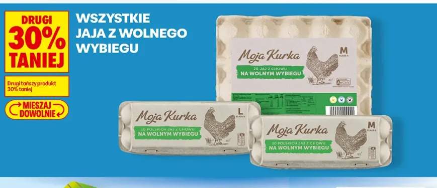 Jaja z wolnego wybiegu +2 warianty