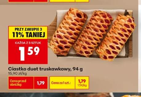 Ciastko duet truskawkowy