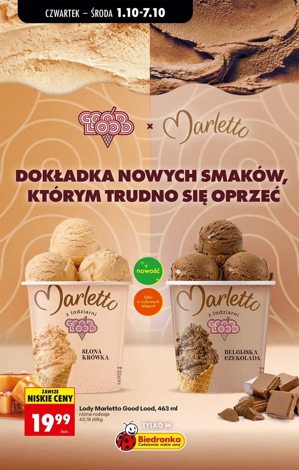 Lody Marletto Good Lood słona krówka +1 wariant