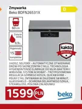 Zmywarka Beko BDFN26531X