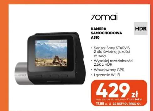 Kamera samochodowa A510 70mai