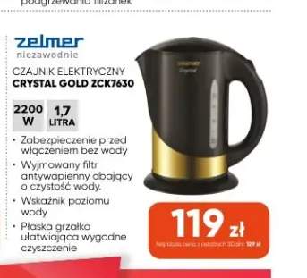 Czajnik elektryczny Crystal Gold ZCK7630 Zelmer