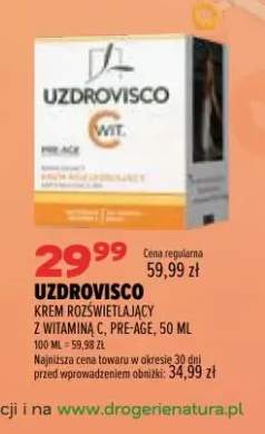 Krem rozświetlający z witaminą C Pre-Age Uzdrovisco