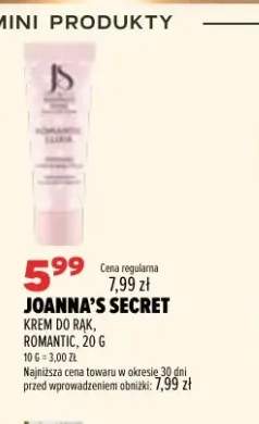 Krem do rąk Romantic Joanna's Secret