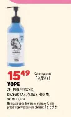 Żel pod prysznic Drzewo sandałowe Yope