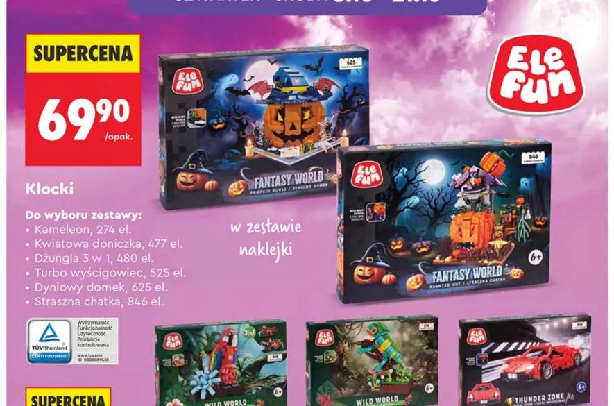 Klocki Kameleon 274 el. EleFun +5 wariantów