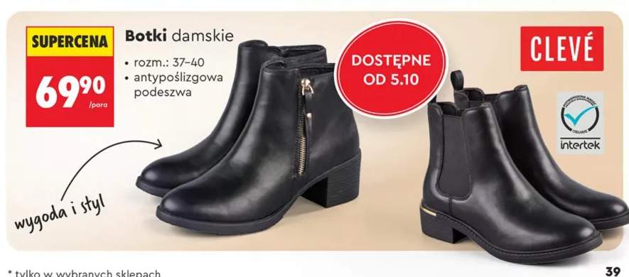 Botki damskie Clevé