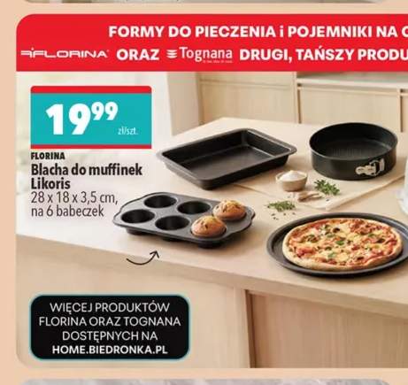 Blacha do muffinek Likoris 28x18x3,5 cm na 6 babeczek Florina