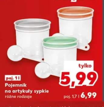 Pojemnik na artykuły sypkie 1 l +1 wariant