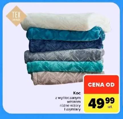 Koc z wytłaczanym wzorem Tex Home