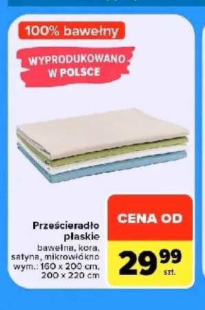Prześcieradło płaskie bawełna +3 warianty