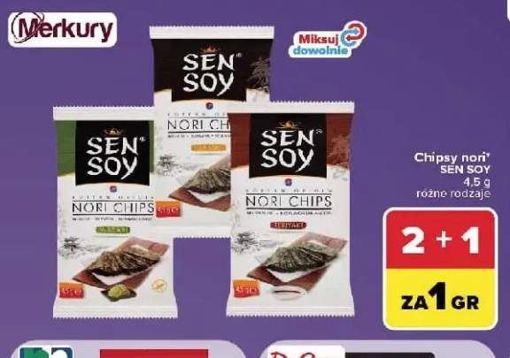 Chipsy nori Wasabi Sen Soy +2 warianty
