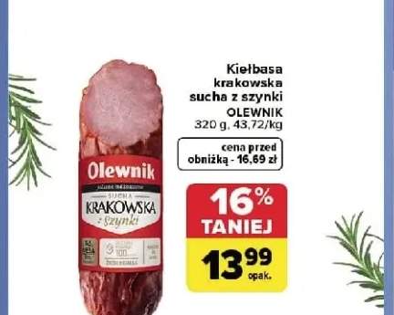 Kiełbasa krakowska sucha z szynki Olewnik