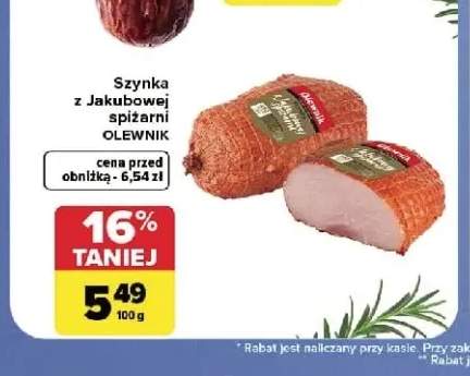 Szynka z Jakubowej spiżarni Olewnik