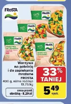 Warzywa na patelnię i do zapiekania mrożone Frosta