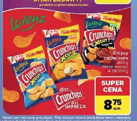 Chipsy Crunchips X-Cut Salted +2 warianty
