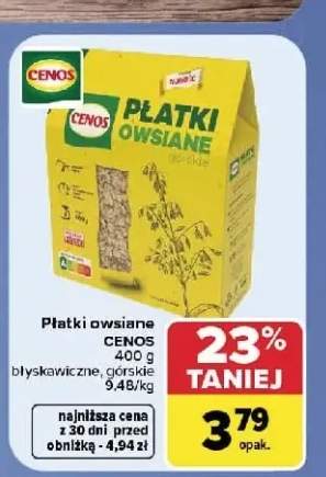 Płatki owsiane Cenos błyskawiczne +1 wariant