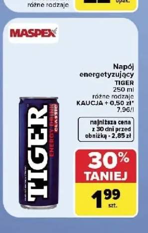 Napój energetyzujący Tiger