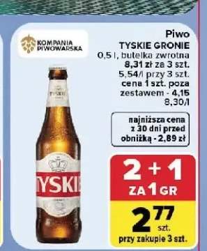 Piwo Tyskie Gronie