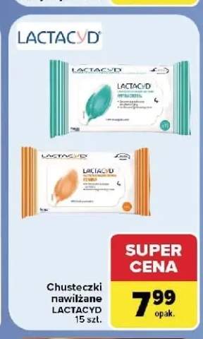 Chusteczki nawilżane Antibacterial Lactacyd +1 wariant