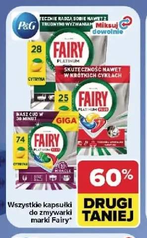 Kapsułki do zmywarki marki Fairy +4 warianty