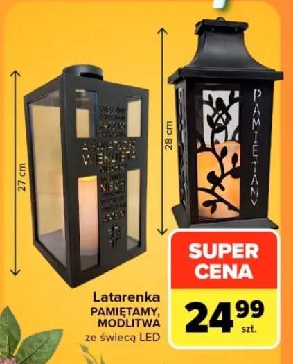 Latarenka Modlitwa ze świecą LED +1 wariant