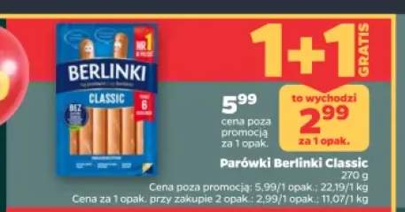 Parówki Berlinki Classic