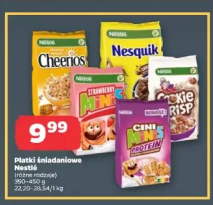 Płatki śniadaniowe Cheerios Miodowy Nestlé +4 warianty