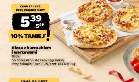 Pizza z kurczakiem i warzywami