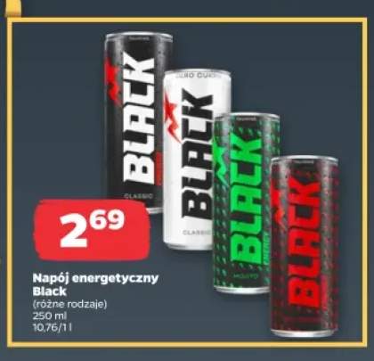 Napój energetyczny Black Classic +3 warianty