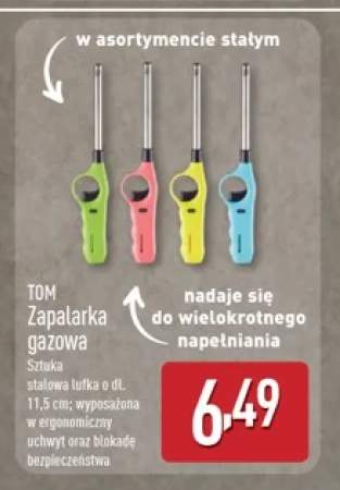 Zapalarka gazowa Tom