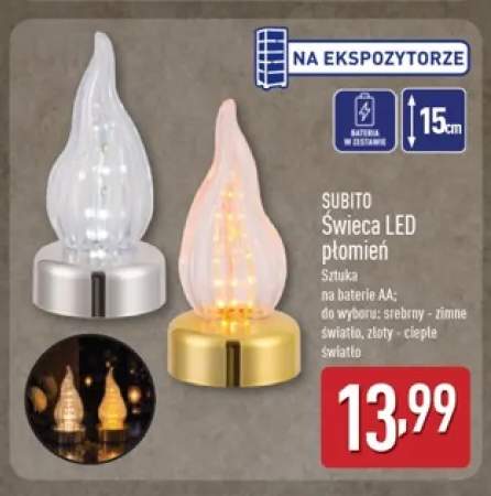 Świeca LED płomień Subito