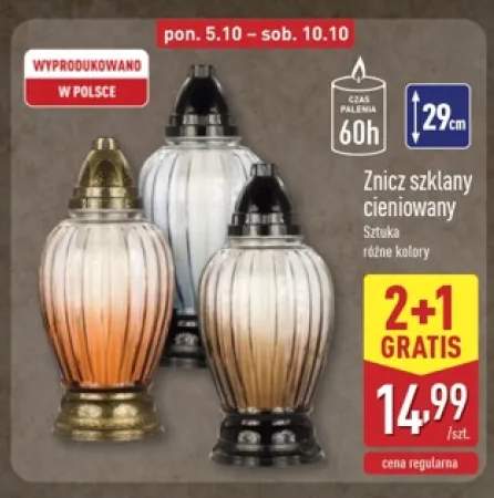 Znicz szklany cieniowany