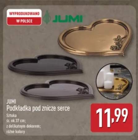 Podkładka pod znicze serce Jumi