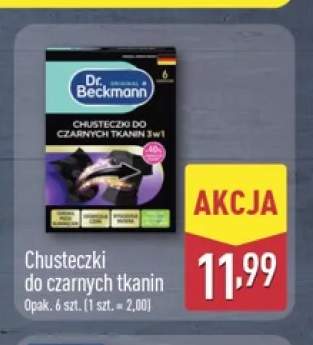 Chusteczki do czarnych tkanin Dr. Beckmann