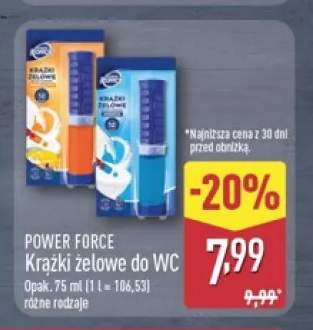 Krążki żelowe do WC Power Force