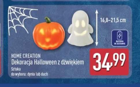 Dekoracja Halloween z dźwiękiem dynia Home Creation +1 wariant