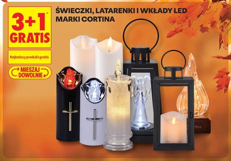 Świeczki, latarenki i wkłady LED Cortina