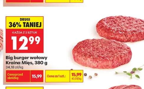 Big burger wołowy Kraina Mięs