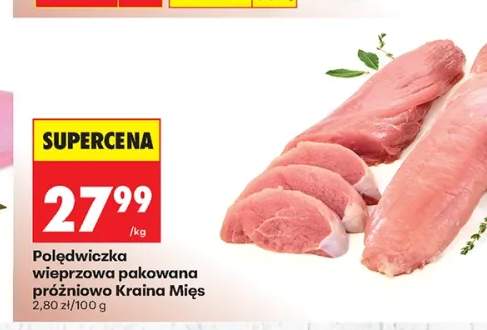 Polędwiczka wieprzowa pakowana próżniowo Kraina Mięs