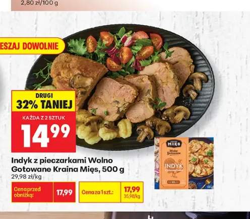 Indyk z pieczarkami Wolno Gotowane Kraina Mięs