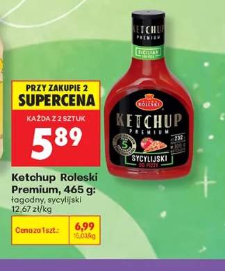 Ketchup Roleski Premium łagodny +1 wariant