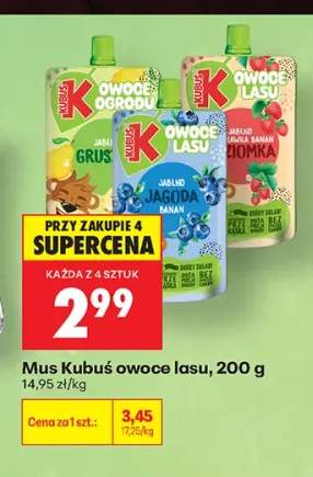 Mus Kubuś owoce lasu