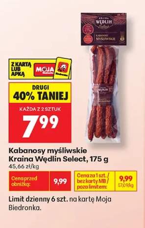 Kabanosy myśliwskie Kraina Wędlin Select