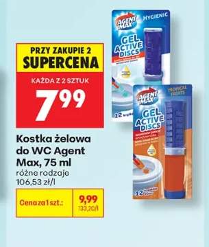 Kostka żelowa do WC Agent Max