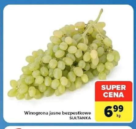 Winogrona jasne bezpestkowe Sułtanka